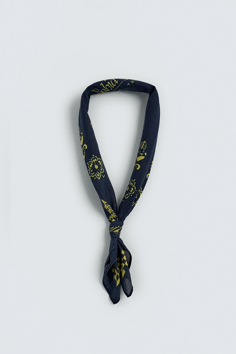 BANDANA À IMPRIMÉ GÉOMÉTRIQUE GRAPHIQUE