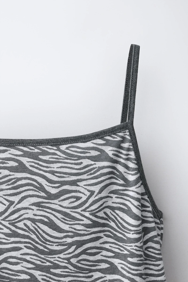 ZEBRA PRINT TOP