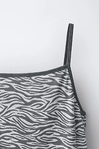 ZEBRA PRINT TOP