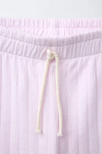 SWISS EMBROIDERED JACQUARD PANTS