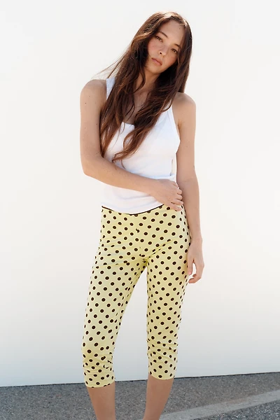 POLKA DOT CAPRI PANTS