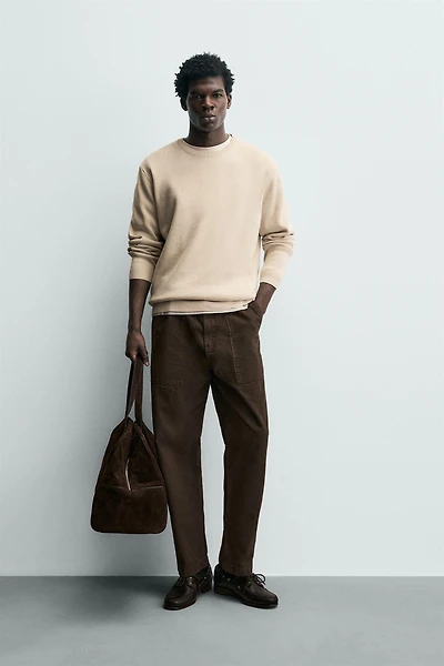 TEXTURED COTTON JUMPER