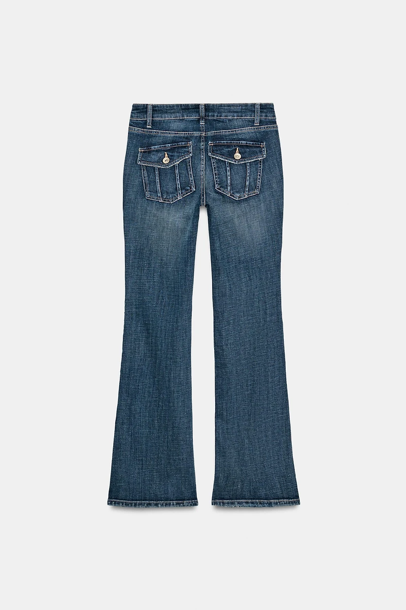 TRF LOW-RISE BOOTCUT JEANS