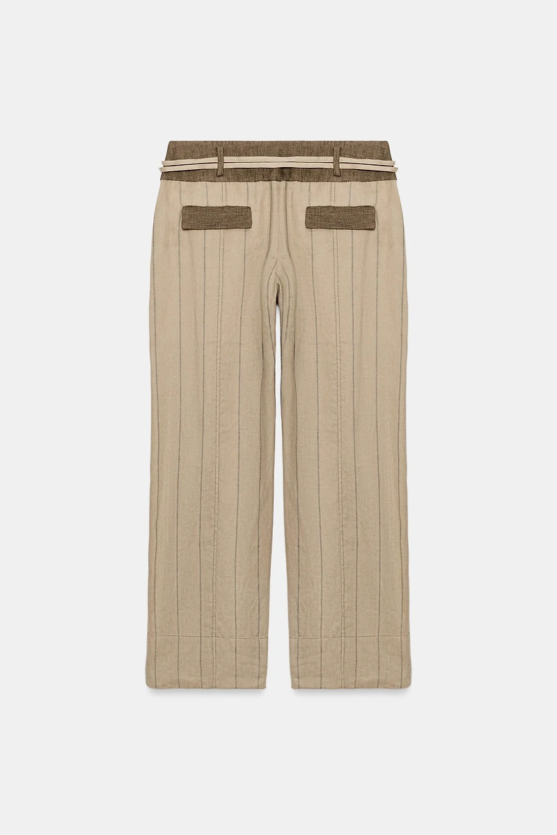 ZW COLLECTION LINEN BLEND PANTS