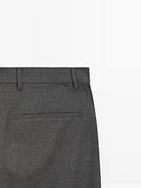 Pantalon relaxed fit à rayures tennis
