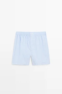 Caleçon micro-carreaux 100 % coton