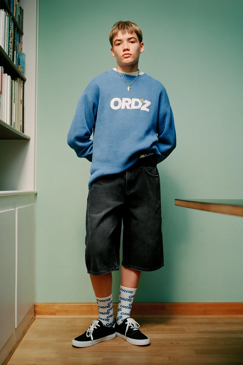 TEXT KNIT SWEATER