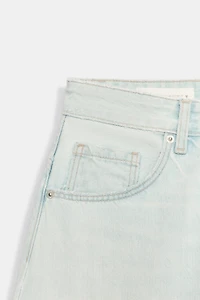 MID-RISE BALLOON DENIM JORTS
