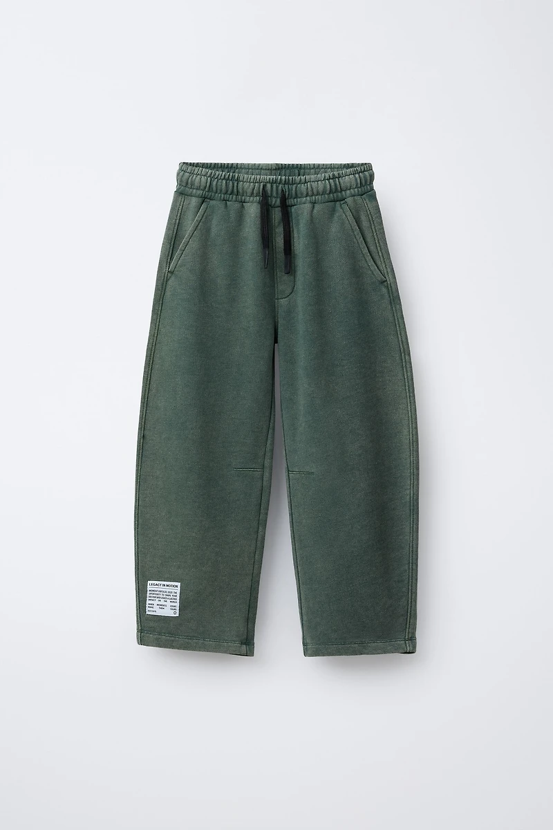 WASHED EFFECT BALLOON PANTS