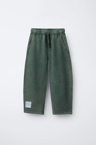 WASHED EFFECT BALLOON PANTS