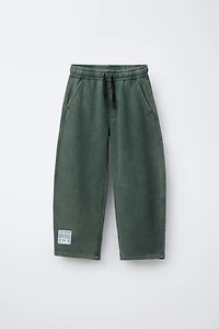 WASHED EFFECT BALLOON PANTS