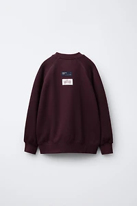 NUMBER PRINT SWEATSHIRT