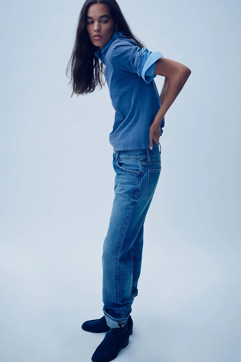 RIPPED WASHED EFFECT T-SHIRT