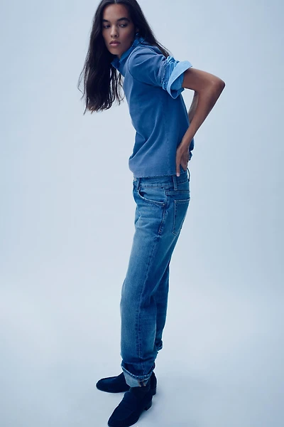 RIPPED WASHED EFFECT T-SHIRT
