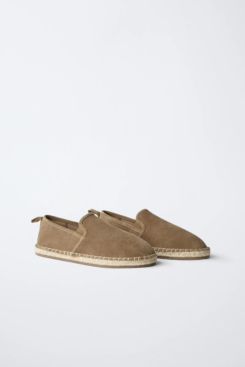 CHAUSSURES EN CUIR ET JUTE