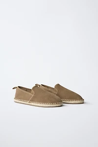 CHAUSSURES EN CUIR ET JUTE