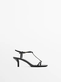 Strappy mid-heel sandals