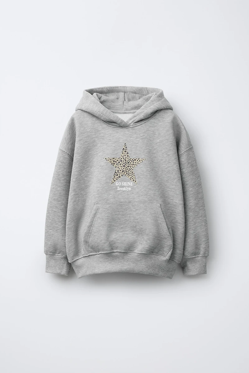 ANIMAL PRINT STAR HOODIE