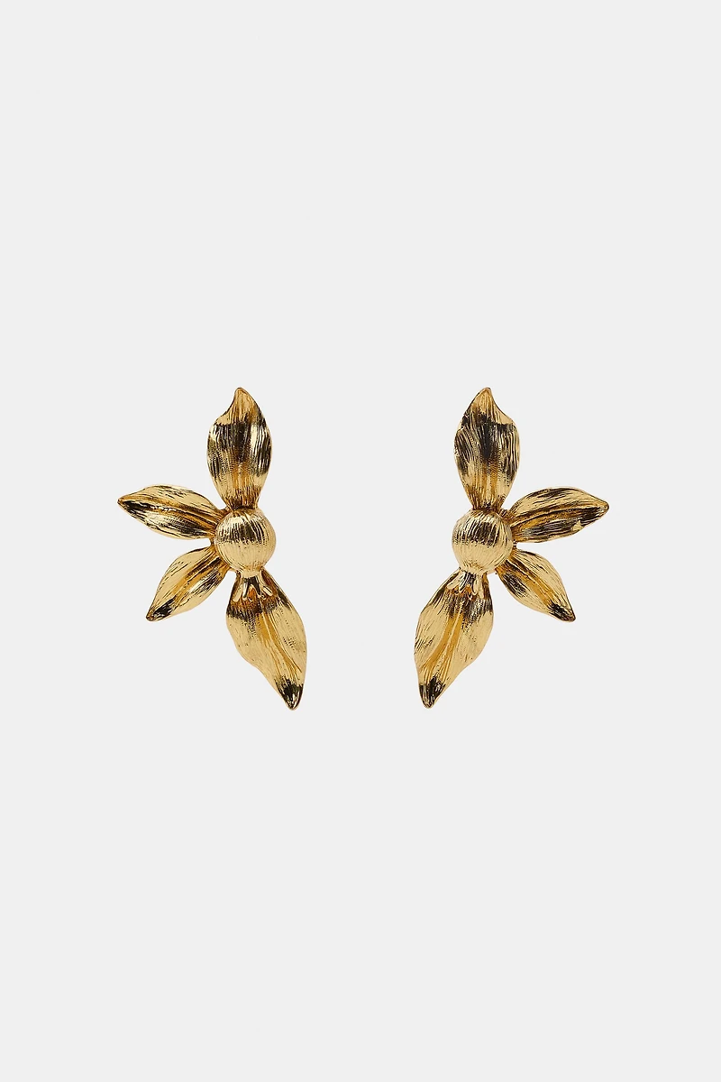 FAN FLOWER EARRINGS