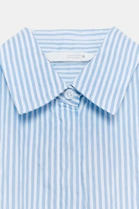CHEMISE À RAYURES AVEC LIENS ZW COLLECTION