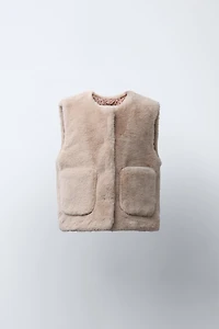 FAUX FUR VEST