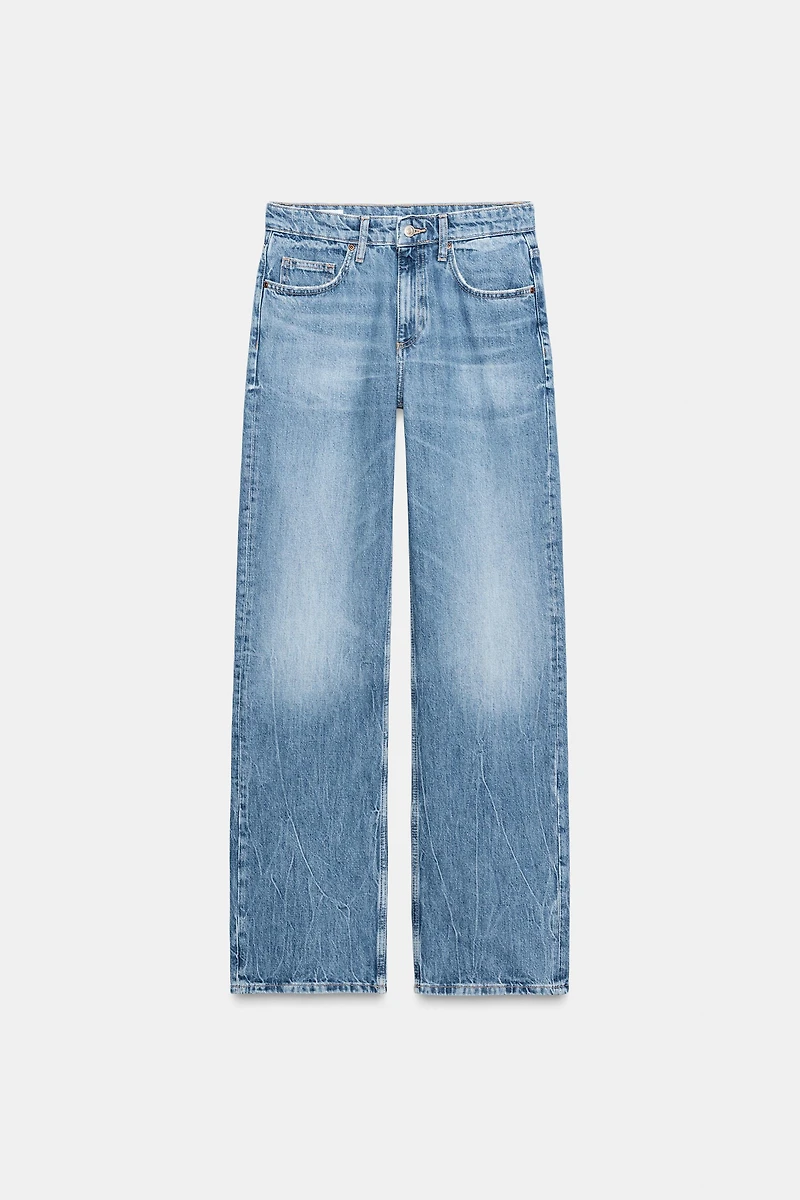 TRF HIGH-WAIST WIDE LEG JEANS