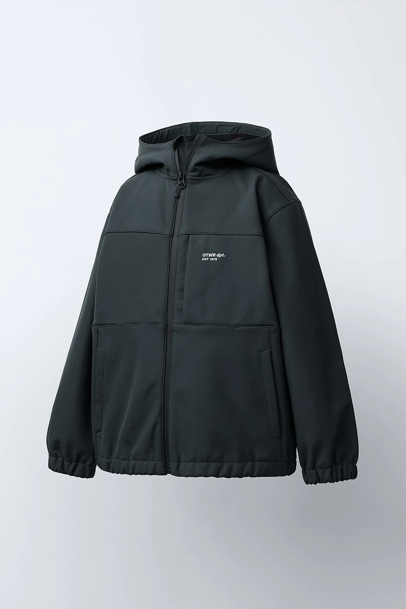 HOODED TECHNICAL JACKET