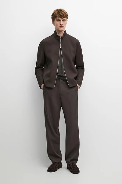 100% cool wool total look pants