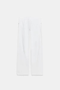 TRF MID RISE STRAIGHT LEG LACE-UP JEANS