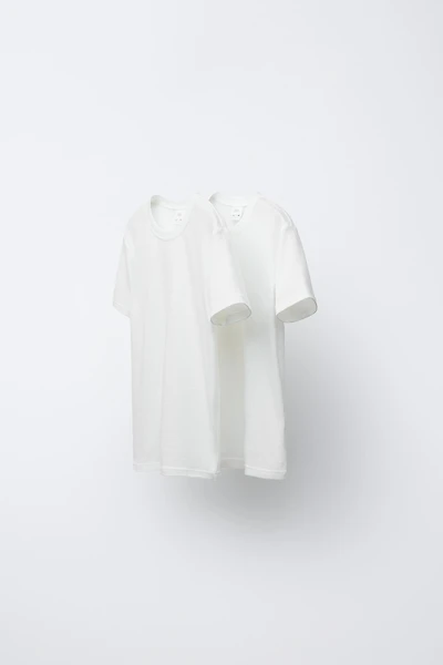 6-14 YEARS/ TWO-PACK OF PLAIN SHORT SLEEVE T-SHIRTS