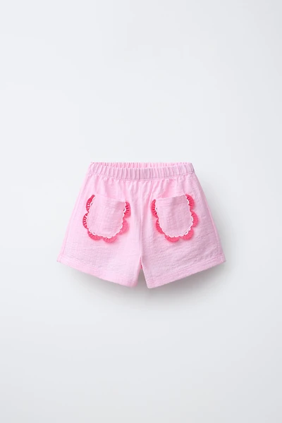 SHORT POCHES CROCHET