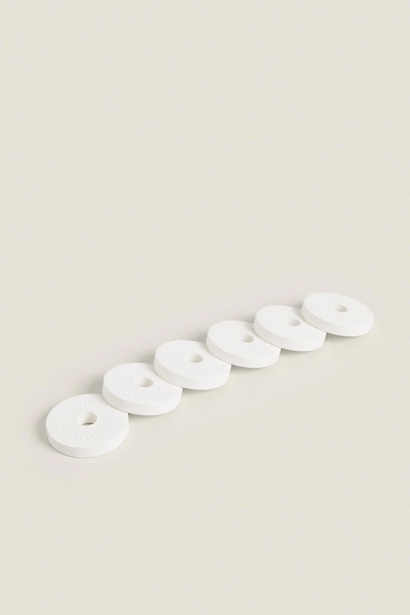 WHITE POWDERY SCENTED CERAMIC PACK (PACK OF 6)