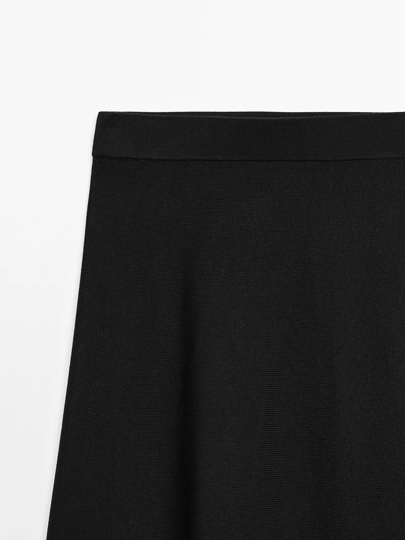 Long flared skirt