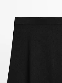 Long flared skirt