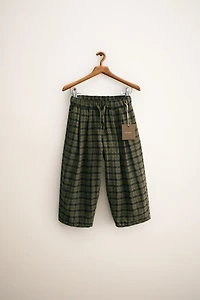 ZARA TIMELESS - CHECKED BALLOON PANTS