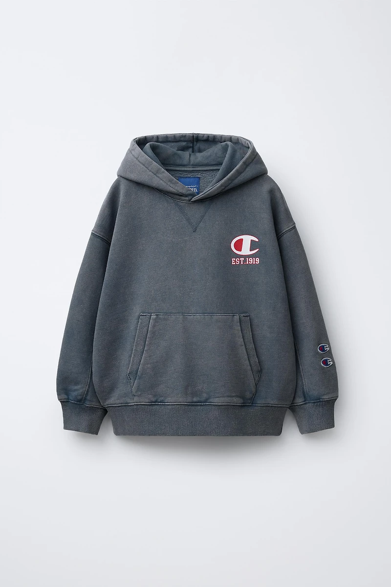 WASHED EFFECT HOODIE CHAMPION ® X ZARA