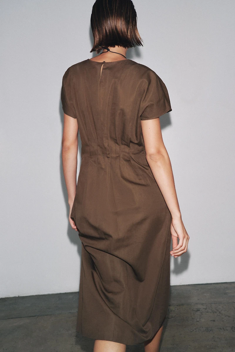 ZW COLLECTION PLEATED MIDI DRESS