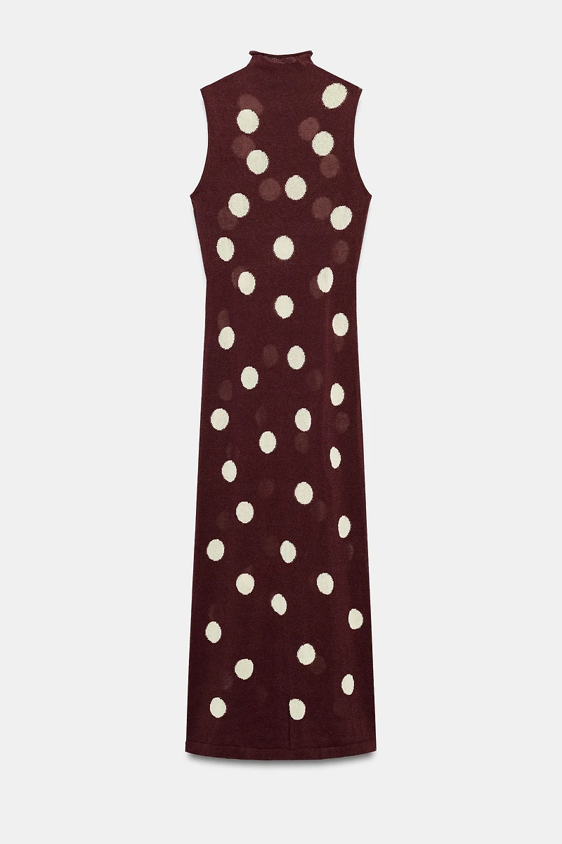 POLKA DOT KNIT DRESS