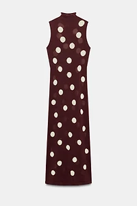 POLKA DOT KNIT DRESS