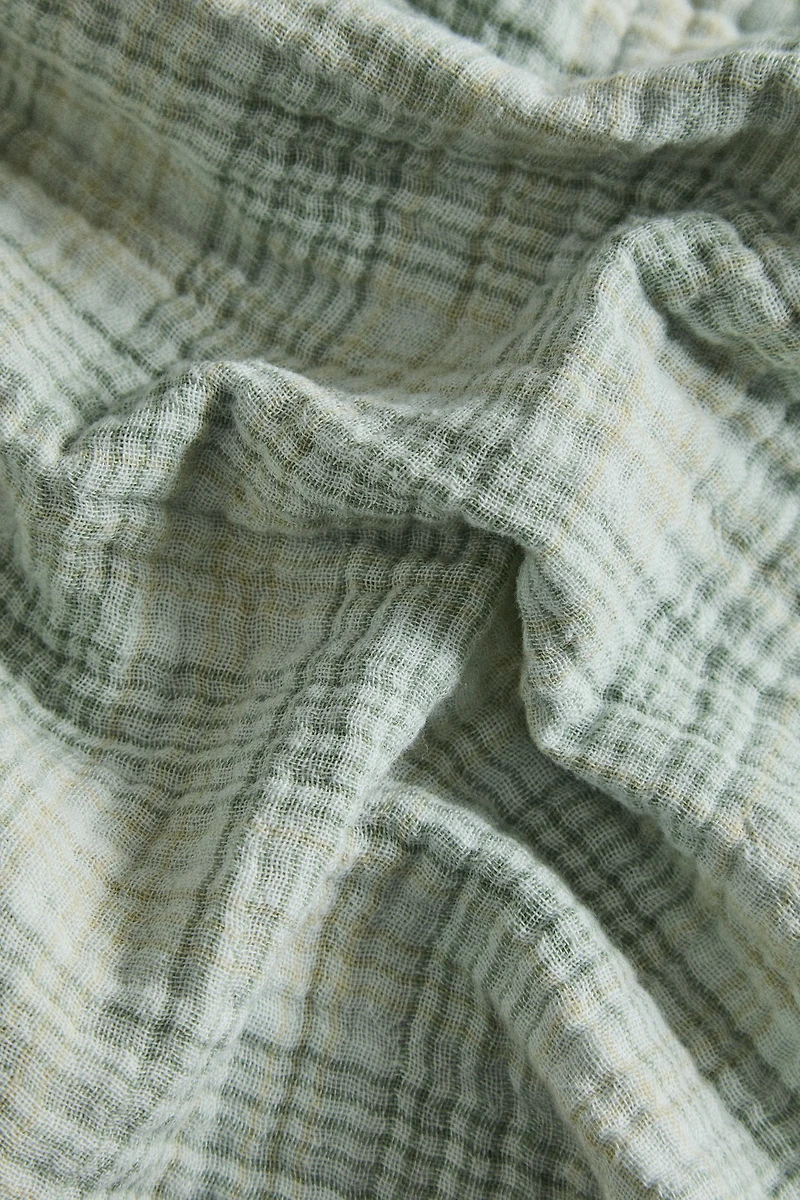 PLAID CHIFFON BLANKET