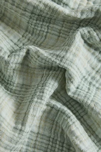 PLAID CHIFFON BLANKET