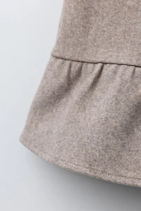 VELVET BOW PINAFORE DRESS