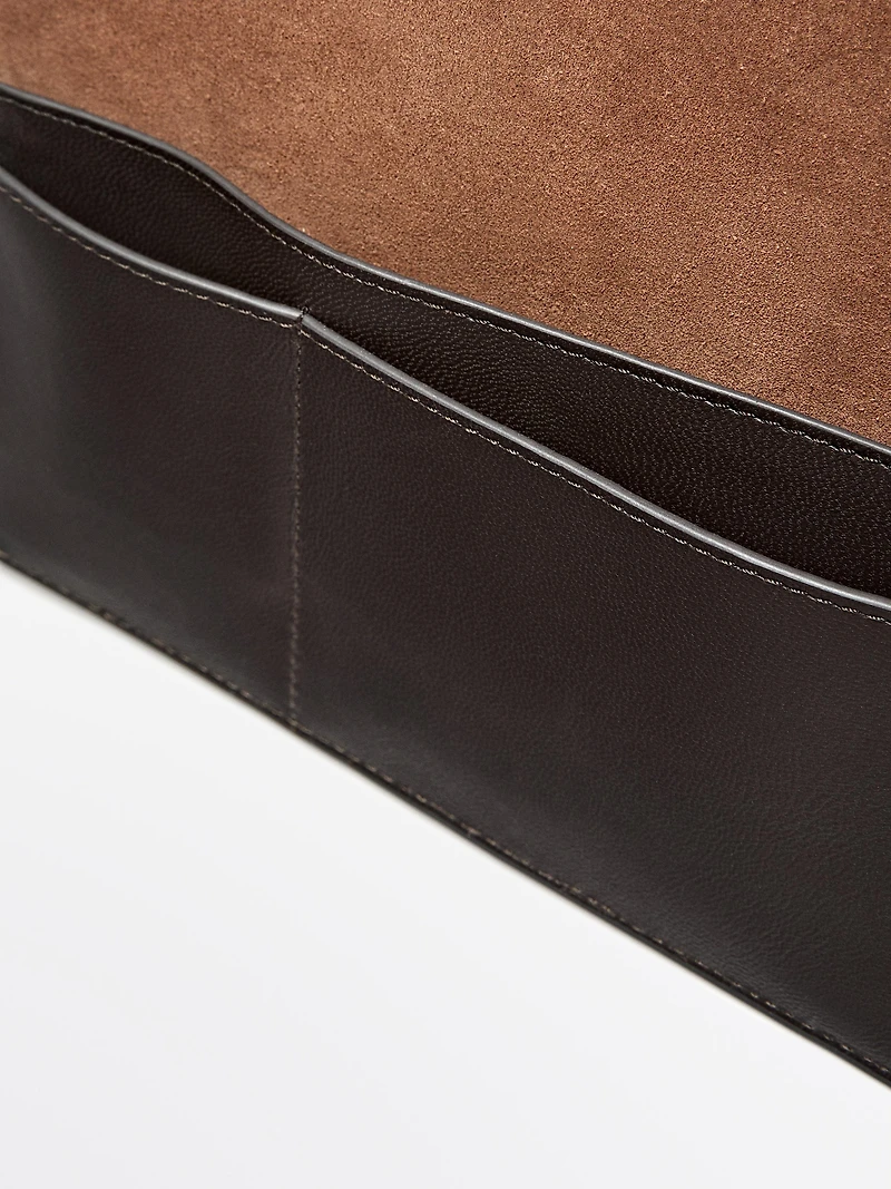 Housse pour carnet en cuir nappa