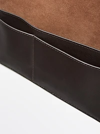 Housse pour carnet en cuir nappa