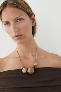 Ceramic ball necklace