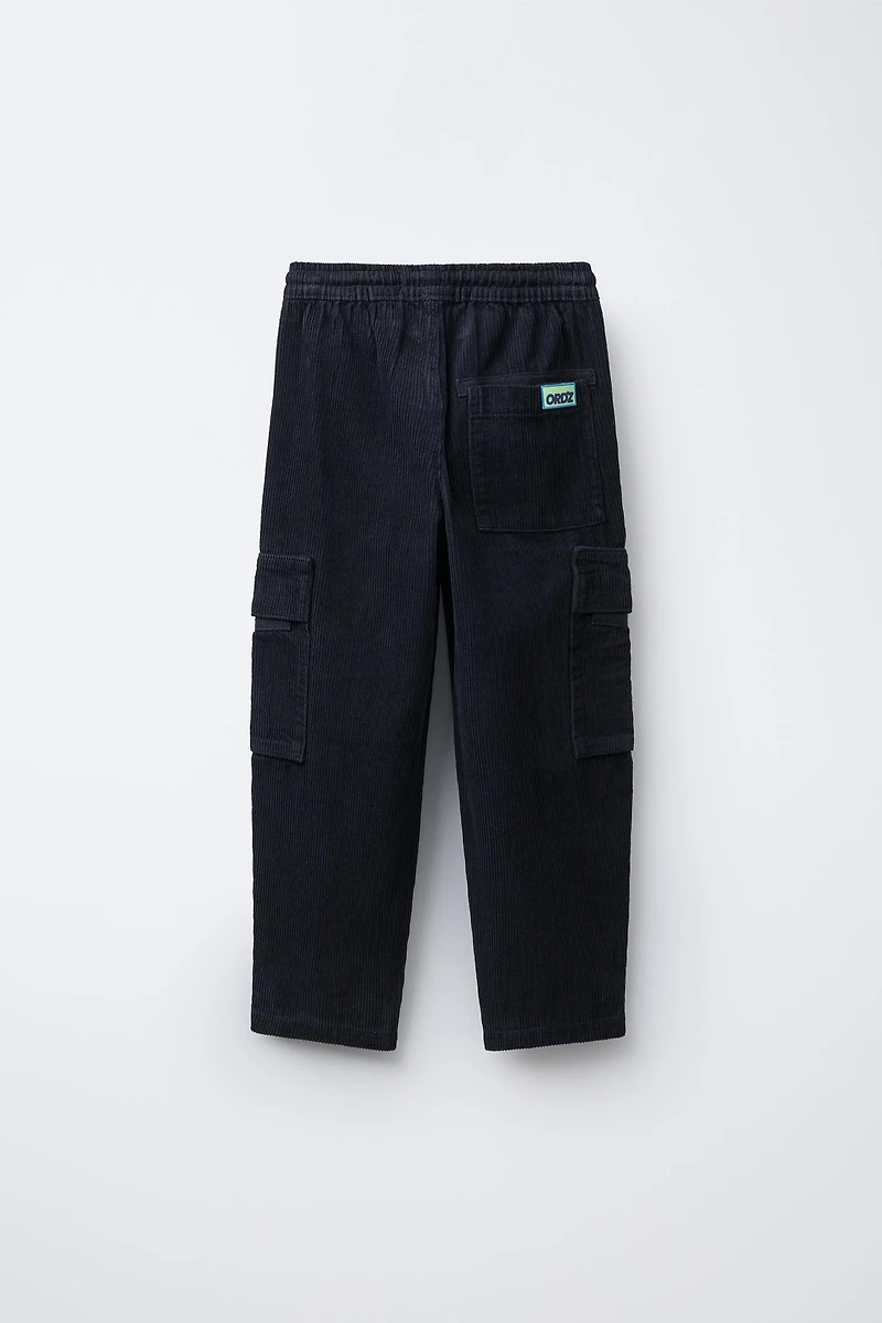 CORDUROY CARGO PANTS