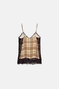 TOP STYLE LINGERIE À CARREAUX