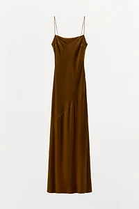 ROBE LONGUE DRAPÉE EN VELOURS