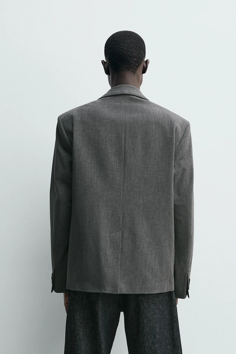 BLAZER CROISÉ AVEC LAINE