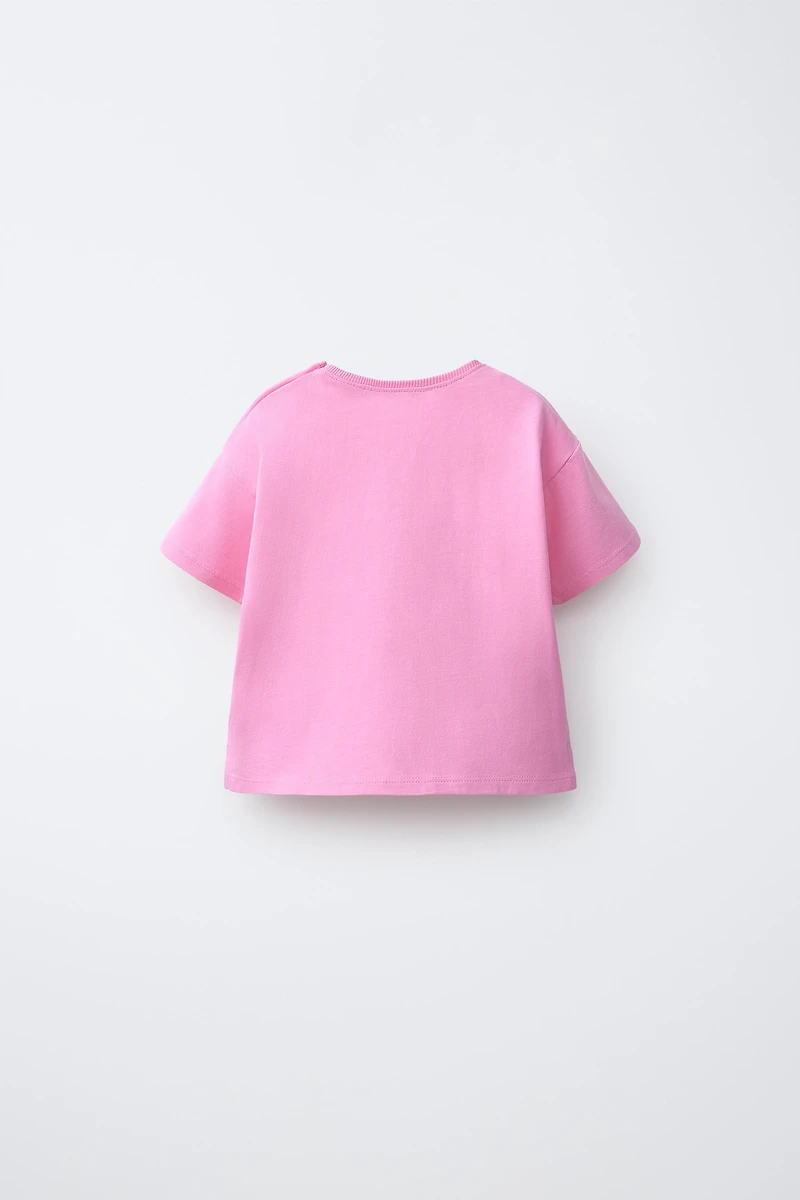 EMBROIDERED TEXT T-SHIRT